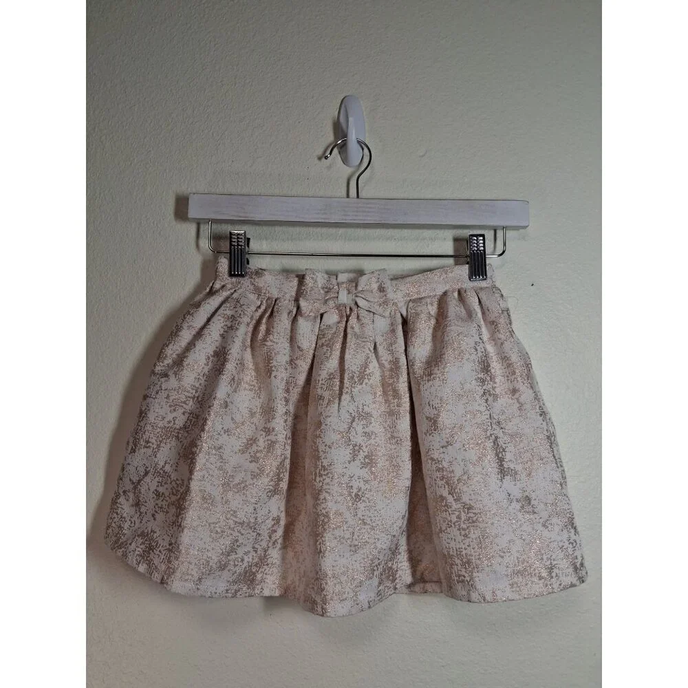 Children's Place Formal Skirt Party Flare Lined Metallic Size 5T